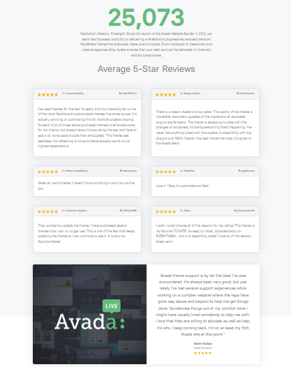 Avada reviews